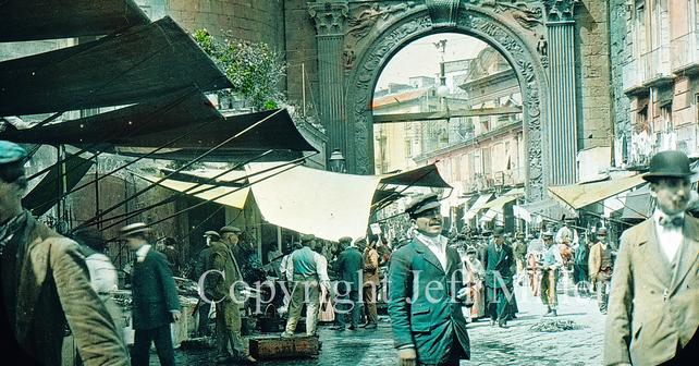 Old photos of Italy, market