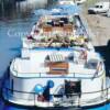 The Anjodi is an eight-passenger/four-crew barge and the bigest vessel that plies the waters of the Canal du Midi.