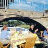 Sometimes going under the bridges across the Canal du Midi can be a tight fit. 