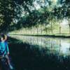 Cycling along the tow path in the early morning you can see magical scenes created by sunshine, trees and still canal water. 